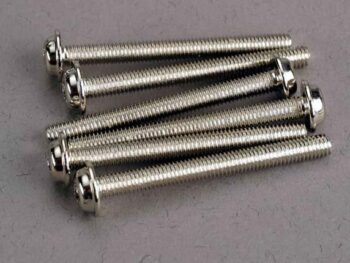 Traxxas TRX3196 Screws, 3x30mm washerhead machine (6), TRX3196 - zes z