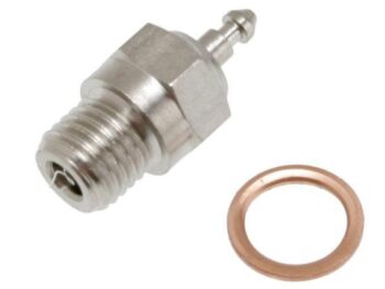 Traxxas TRX3232X Glow plug, super-duty (long-medium)/gasket, TRX3232X - een z