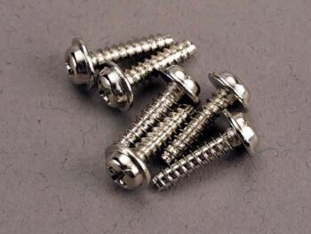 Traxxas TRX3286 Screws, 3x12mm washerhead self-tapping (6), TRX3286 - een stap