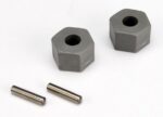 Wheel hubs, hex (tall offset, Rustler/Stampede front) (2)/ a, TRX3654