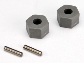 Traxxas TRX3654 Wheel hubs, hex (tall offset, Rustler/Stampede front) (2)/ a, TRX3654 - twee