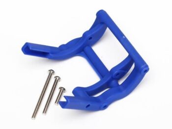 Traxxas TRX3677X Wheelie bar mount (1)/ hardware (blue), TRX3677X - een