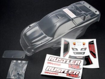 Traxxas TRX3714 Body, Rustler (clear, requires painting)/window, lights deca, TRX3714