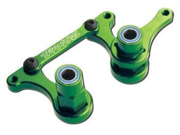 Traxxas TRX3743G Steering bellcranks, drag link (green-anodized 6061-T6 alumi, TRX3743G - twee groene