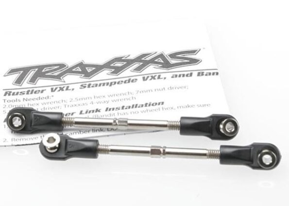 Traxxas TRX3745 Turnbuckles, toe link, 59mm (78mm center to center) (2) (ass, TRX3745