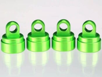 Traxxas TRX3767G Shock caps, aluminum (green-anodized) (4) (fits all Ultra Sh, TRX3767G - vier