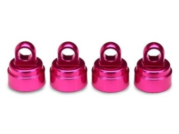 Traxxas TRX3767P Shock caps, aluminum (Pink-an odized) (4) (fits all Ultra Sh, TRX3767P - vier glanzende, ro