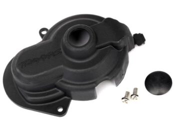 Traxxas TRX3792 Sensor-Ready Gear Cover for All Rustler, Bandit, Stampede, S, TRX3792 - zwarte, kunststof