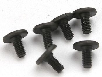 Traxxas TRX3932 Screws, 3x6mm flat-head machine (hex drive) (6), TRX3932 - zes donker