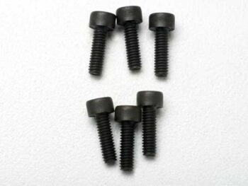Traxxas TRX3965 Screws, 2.5x8mm cap-head machine (6), TRX3965 - zes donkerg