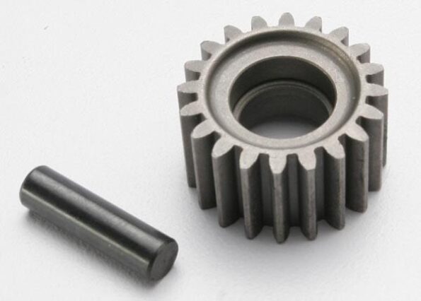 Traxxas TRX3996X Idler gear, 20-tooth/ idler gear shaft, TRX3996X