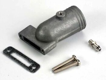 Traxxas TRX4055 Exhaust header/ header gasket/ pressure fitting/ fitting gas, TRX4055 - een set van