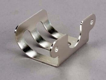 Traxxas TRX4153 Exhaust hanger, metal, TRX4153 - glanzende, zilverkle
