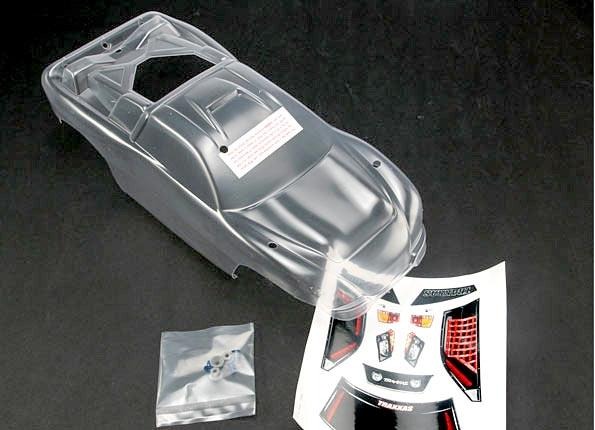 Traxxas TRX4412 Body, Nitro Rustler (clear, requires painting)/window, grill, TRX4412
