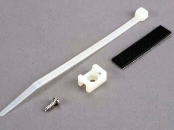 Traxxas TRX4577 Attachment bracket, plug/ foam tape/tie wrap/ 3x10mm wst scr, TRX4577 - een set bevestig
