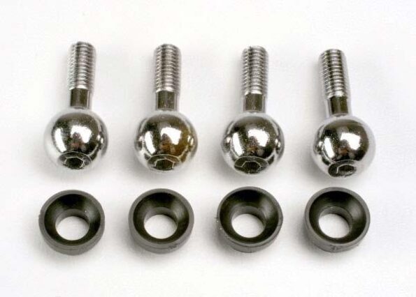 Traxxas TRX4933 Pivot balls (4)/ pivot ball cap bushings (4), TRX4933