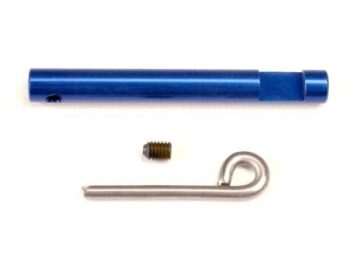 Traxxas TRX4967 Brake cam (blue)/ cam lever/ 3mm set screw, TRX4967 - drie metalen onder