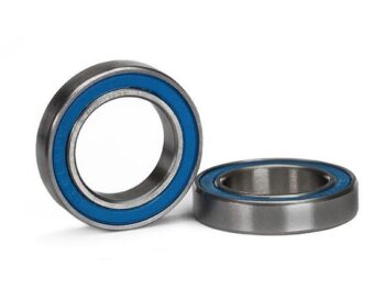 Traxxas TRX5106 Ball bearing, blue rubber sealed (15x24x5mm) (2), TRX5106 - twee metalen kog