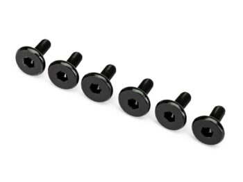 Traxxas TRX2627 Screws Flat-Head 3x8mm Hex (6) - zes zwarte