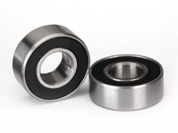 Traxxas TRX5116A Ball bearings, black rubber sealed (5x11x4mm) (2), TRX5116A - twee metal