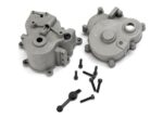 Gearbox halves (front & rear)/ rubber access plug/ shift det, TRX5181