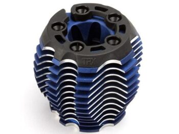 Traxxas TRX5238R Cooling head, PowerTune (machined aluminum, blue-anodized) (, TRX5238R - blauw