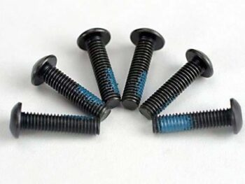 Traxxas TRX5282 Screws, 3x12mm button-head machine (6) (starter attachment s, TRX5282 - vijf zwar