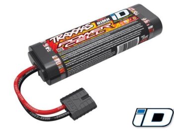 Traxxas TRX2922X Battery, Power Cell, 3000mAh (NiMH, 6-C flat, 7.2V), TRX2922X - zwarte cilind