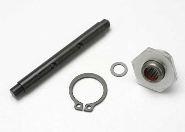 Traxxas TRX5393 Primary shaft/ 1st speed hub/ one-way bearing/ snap ring/ 5x, TRX5393