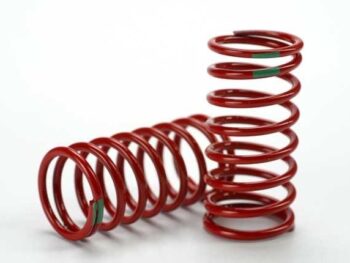 Traxxas TRX5438 Spring, shock (red) (GTR) (3.5 rate green) (std. rear 90mm), TRX5438 - twee rode spira
