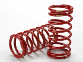 Traxxas TRX5439 Spring, shock (red) (GTR) (3.8 rate gold) (1 pair), TRX5439 - twee rode spira