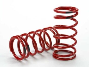 Traxxas TRX5441 Spring, shock (red) (GTR) (4.4 rate black) (1 pair), TRX5441 - twee rode