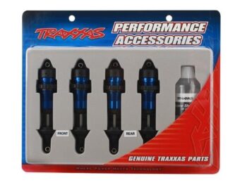 Traxxas TRX5460A Shocks, GTR aluminum, blue-anodized bodies with TiN shafts (, TRX5460A - een