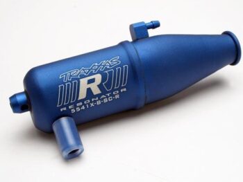 Traxxas TRX5541X Tuned pipe, Resonator, R.O.A.R. legal, blue-anodized (alumin, TRX5541X - blauw
