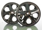 Wheels, All-Star 2.8 (black chrome) (nitro rear/ electric fr, TRX5576A