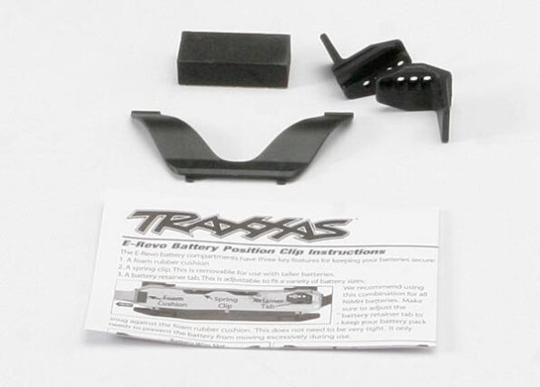 Traxxas TRX5629 Retainer clip, battery (1)/ front clip (1) /rear clip (1)/ f, TRX5629