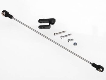 Traxxas TRX5741 Rudder pushrod, assembled/ servo horn/ 3x18mm BCS (stainless, TRX5741 - een set