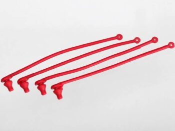 Traxxas TRX5752 Body clip retainer, red (4), TRX5752 - vier ident