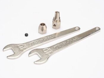 Traxxas TRX5761 Motor coupler, collet style/ GS 4x3 SS (with threadlock) (1), TRX5761 - een
