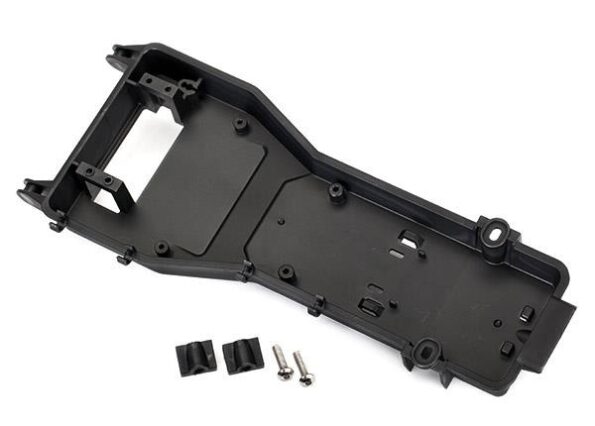 Traxxas TRX5772 Radio tray/ radio tray retainer (2)/ stuffing tube clamp/ 4x, TRX5772