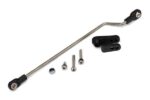 Rudder pushrod, assembled/ servo horn/ 3x18mm BCS (stainless, TRX5781