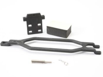 Traxxas TRX5827X Hold down, battery/ hold down retainer/ battery post/ foam s, TRX5827X - een set zwar