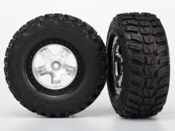 Traxxas TRX5880 Tire & Wheel Assy, Glued (Sct, TRX5880 - twee zwarte RC