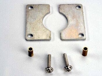 Traxxas TRX6036 Brake pads (1-pair)/ 3x14 WM (2)/ sleeves (2), TRX6036 - twee zilverkle