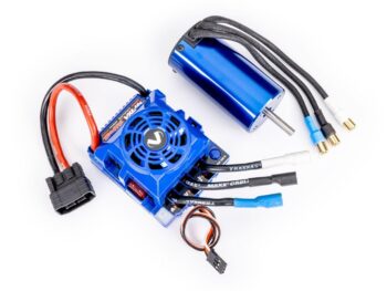Traxxas TRX3466 Velineon VXL-4s Brushless Power System, waterproof (includes VXL-4s High Output ESC and 2400Kv, 70mm motor) (fits Maxx) - een blau
