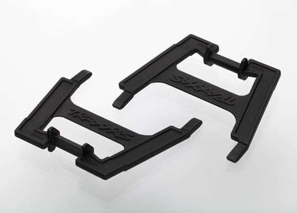 Battery hold-downs (2), TRX6426 Traxxas TRX6426 Battery hold-downs (2), TRX6426 - twee zwar
