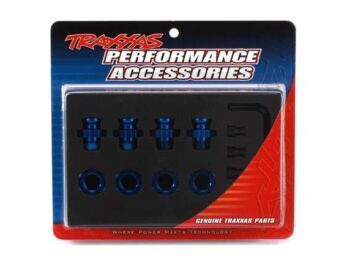 Traxxas TRX6856X Anodised alu 17mm hex adaptors, TRX6856X - een blisterverpakking