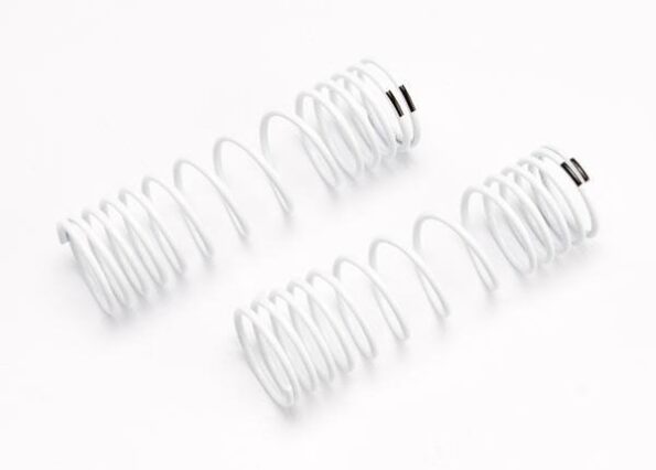 Traxxas TRX6858 Springs, rear (white) (progressive rate) (2), TRX6858