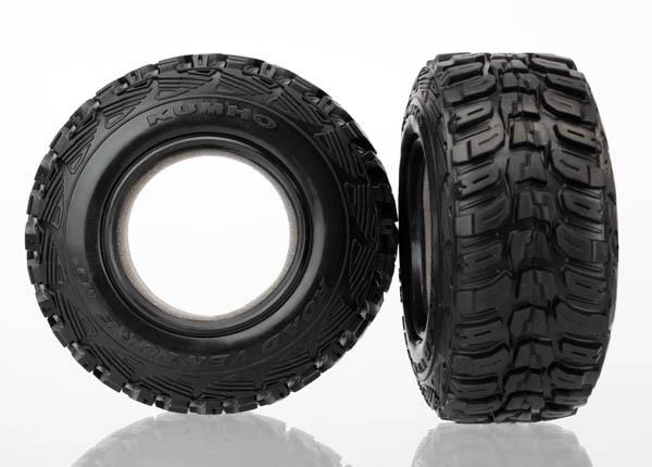 Tires, Kumho, Ultra-Soft (S1 O, TRX6870R Traxxas TRX6870R Tires, Kumho, Ultra-Soft (S1 O, TRX6870R - twee zwarte rubber