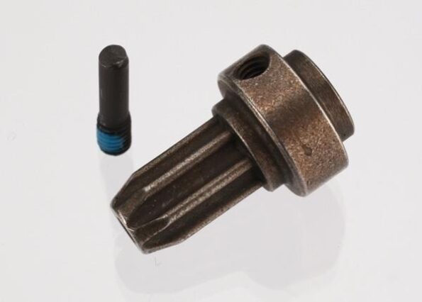 Traxxas TRX6888X Drive hub, front, hardened steel (1)/ screw pin (1) (fits Sl, TRX6888X